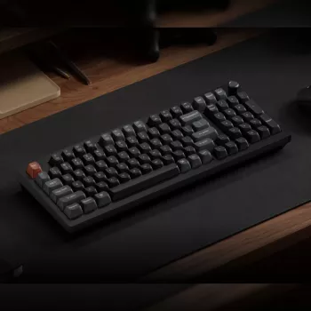 Keychron V5 Ultra 96% 8K raudoni jungikliai, karštai keičiama, Silk POM RGB belaidė klaviatūra