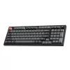 Keychron V5 Ultra 96% 8K raudoni jungikliai, karštai keičiama, Silk POM RGB belaidė klaviatūra