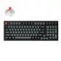 Keychron V5 Ultra 96% 8K raudoni jungikliai, karštai keičiama, Silk POM RGB belaidė klaviatūra