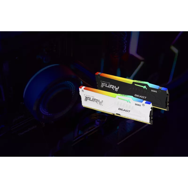 Kingston FURY Beast White RGB EXPO 32GB DDR5-6400 CL32 DIMM atminties modulis