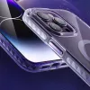Kingxbar PQY Ice Crystal Series Magnetic Case for iPhone 14 Pro MagSafe Pink and Blue