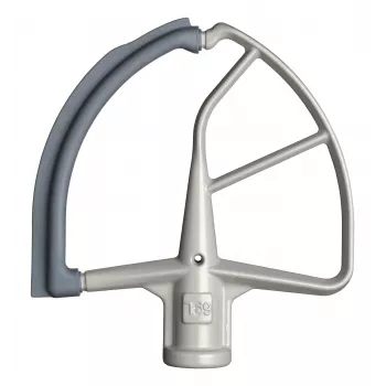 KitchenAid 5KFE7T Flex Edge Beater for Stand Mixer - White with Grey Silicone Edge