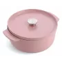 KitchenAid troškintuvas su dangčiu, emaliuotas ketus, 26 cm, rožinis