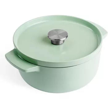 KitchenAid Emaliuotas ketaus puodas 22 cm, pistacijų spalvos