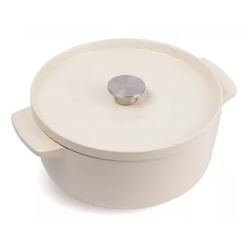 KitchenAid Emaliuotas ketaus puodas 26 cm, kreminė