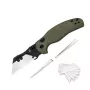 Kizer C01C Uti 1 sulankstomas peilis su G10 rankena ir 5Cr15MoV ašmenimis, juodas
