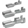 Klauke 18201A Neizoliuotas kištukinis lizdas (moteriškas) 0,5-1,0 mm², 6,3 mm liežuvėlis, užspaudžiamas, E-Cu alavuotas, DIN 46247, 100 vnt. pakuotė