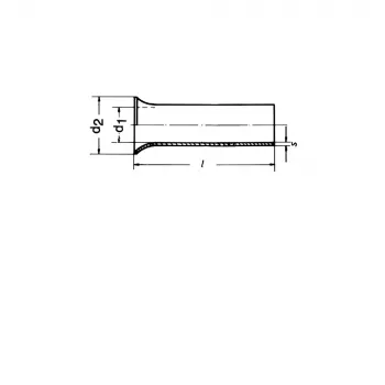 Klauke 8225V Alavuotas varinis vamzdinis kabelio antgalis 95 mm² M10