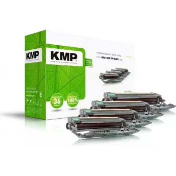 KMP B-DR32 Tonerio blokas, atnaujintas, suderinamas - juoda, žydra, rausvai violetinė, geltona (4 vnt. pakuotė)
