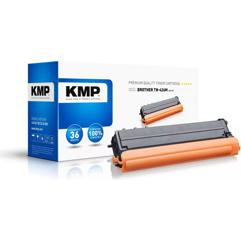 KMP B-T119 Suderinamas Tonerio Kasetė - Magenta - 160g - Didelės Išeigos - 9 000 Puslapių - Brother HL-L8360CDW, MFC-L8900CDW