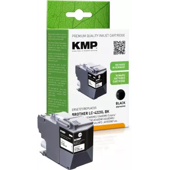 KMP kasetė Brother MFC-J5340DW LC422XLBK Juoda 3000S 66ml Perdirbta