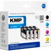 KMP E125V suderinama rašalo kasetė 3 vienetų rinkinys – žydra, purpurinė, geltona, skirta Epson Stylus SX230, SX235, SX430, SX438, WorkForce WF-3520, WF-3530, WF-3540, WF-7015, WF-7515, WF-7525 1617,4050
