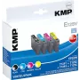 KMP E125V suderinama rašalo kasetė 3 vienetų rinkinys – žydra, purpurinė, geltona, skirta Epson Stylus SX230, SX235, SX430, SX438, WorkForce WF-3520, WF-3530, WF-3540, WF-7015, WF-7515, WF-7525 1617,4050