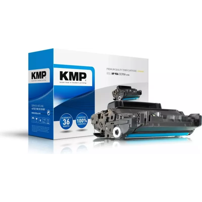 KMP H-T170 Suderinamas Tonerio Kasetė (Pakeičia HP CE390A) - Juoda - 11 900 Puslapių - HP LaserJet Enterprise 600 M601, M602, M603 Serijai