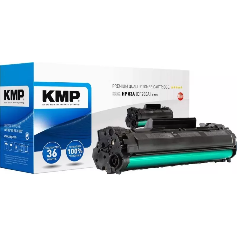 KMP H-T193 Suderinama Tonerio Kasetė Juoda 80g, skirta HP 83A