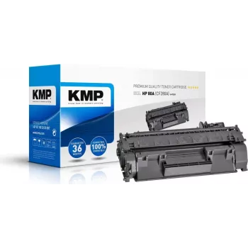 KMP H-T233 Suderinamas Tonerio Kasetė Juoda Didelės Išeigos HP LaserJet Pro 400 M401a/M401d/M401dn/M401dne/M401dw MFP M425dn/M425dw - Pakeičia HP 80A (CF280A)