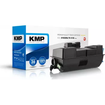KMP K-T64 juoda suderinama tonerio kasetė (alternatyva Kyocera TK-3130), skirta Kyocera ECOSYS M3550, M3560, FS-4200, FS-4300