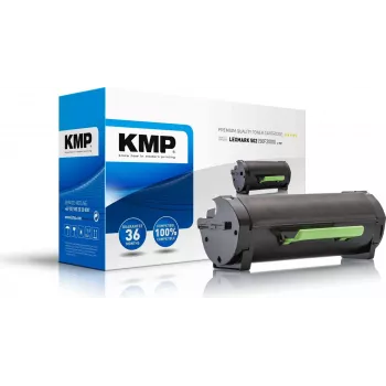 KMP L-T47 Suderinama Tonerio Kasetė Juoda - Pakeičia Lexmark 502 Seriją - Skirta Lexmark MS310, MS410, MS510, MS610