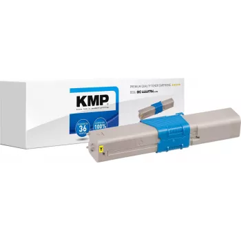 KMP O-T30 Suderinama Tonerio Kasetė Geltona, skirta OKI (pakeičia OKI 44469704)
