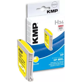 KMP perdirbtas HP rašalo kasetė C9393AE, geltona (1704,4939)