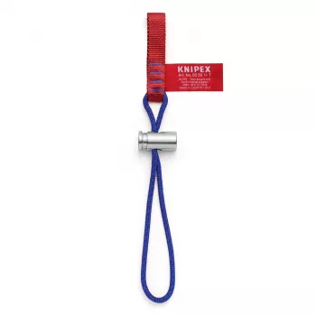 KNIPEX įrankio tvirtinimo dirželis 00 50 11 T BK - 1,5 m PU trosas su fiksuojamu karabinu, max 1,5 kg