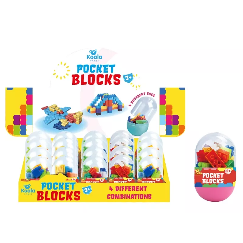 Koala Games G2665 kišeniniai blokeliai (atsitiktiniai) - mini statybinių blokelių staigmenų pakuotė