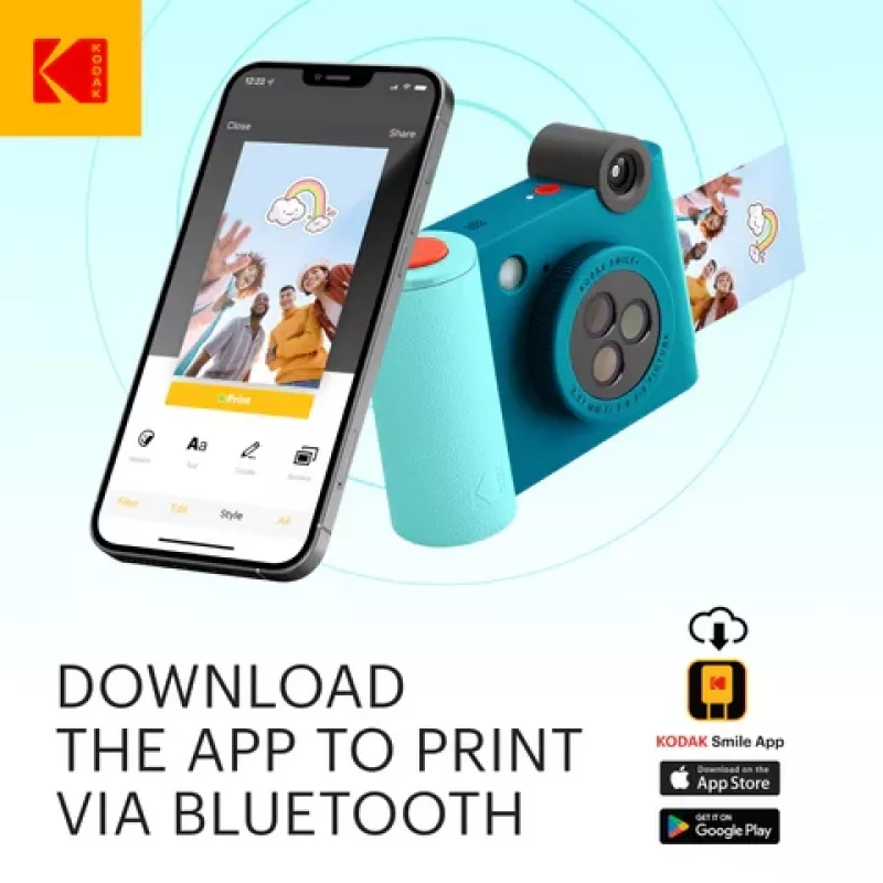 Kodak SMILE+ Momentinė spausdinimo kamera, 2x3 col., mėlyna