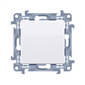 KONTAK-SIMON Simon 10 vienpolis jungiklio modulis baltas 10AX 250V su saviveržiais gnybtais