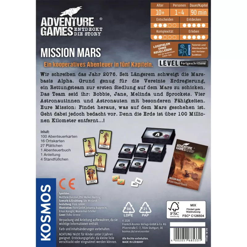 KOSMOS nuotykių žaidimai – Mission Mars