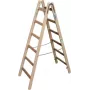 KRAUSE medinės dvipusės kopėčios 2x6 laipteliai, pušis, 150 kg, EN 131 170088