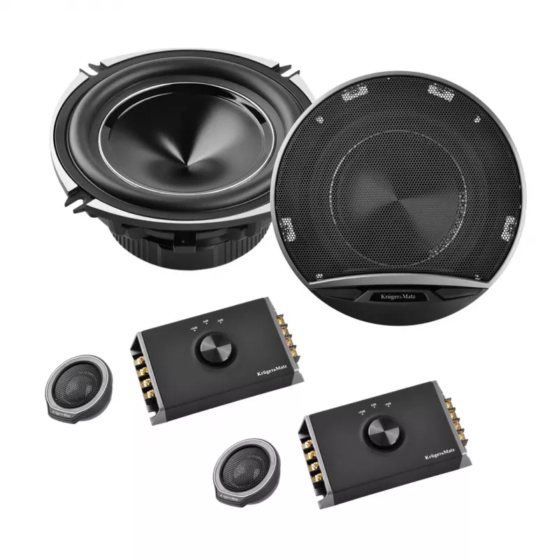 KRUGER & MATZ 5.25 inch 2 krypčių koaksialinių automobilinių garsiakalbių rinkinys (pora) - 30W RMS, 60W maks., 4 Ohm
