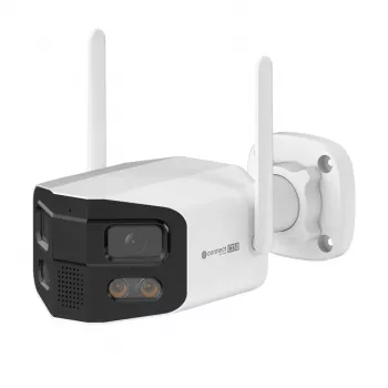 Kruger&Matz Connect C130 lauko Wi-Fi PTZ kamera 4MP su Tuya Smart Life, IP66, naktiniu matymu, dvipusiu garsu