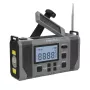 Kruger & Matz KM0838 Saulės energija varomas avarinis radijas su 10000mAh Power Bank, LED žibintuvėliu, dinaminiu sukimu, AM/FM/NOAA, SOS signalu