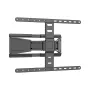 KRUGER & MATZ KM1308 itin plonas universalus pilno judesio sieninis laikiklis 43 colių-90 colių televizoriams, 60 kg, VESA 200x200-800x400, juodas