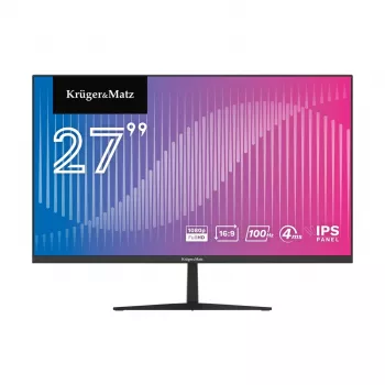 Kruger&Matz KM9901-MT27 27 inch Full HD VA 100Hz Monitor - Juoda