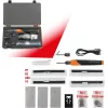 KS TOOLS 150.1010 Belaidis plastiko taisymo rinkinys, 134 dalių, 3,7V Li-Ion karštųjų kabių segiklis su 200 nerūdijančio plieno kabėmis, 450°C, dėklas