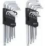 KS TOOLS 22 dalių šešiakampių ir TORX L formos raktų rinkinys su rutuliniu galu ir laikikliu