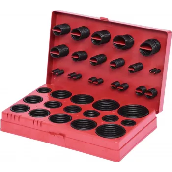 KS TOOLS 419 dalių O-žiedų rinkinys, NBR 70 Shore A, vidinis Ø 3-50 mm, 32 dydžiai, DIN 3771, plastikiniame dėkle 970.0130