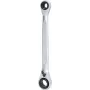 KS TOOLS dvigubų reketinių žiedinių veržliarakčių rinkinys, 10 x 13 mm ir 17 x 19 mm, 4-in-1 BT013901