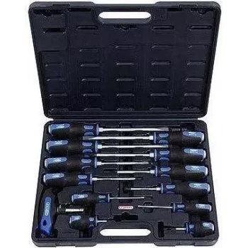KS TOOLS ERGOTORQUEmax smūginis atsuktuvų rinkinys su dangteliu, 13 dalių (151.1150)