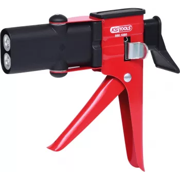 KS TOOLS rankinis dozatorius dviguboms kasetėms, 170 mm (980.1080)