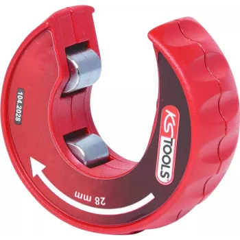 KS TOOLS reketinis varinių vamzdžių pjaustytuvas 3-28 mm, greito atleidimo, raudonas/juodas (104.2028)