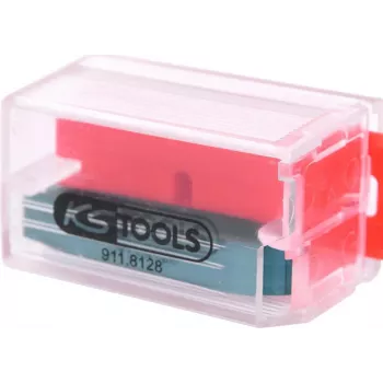 KS TOOLS Atsarginiai plastikiniai grandymo peiliukai, 10 vnt. (911.8128)