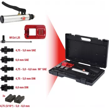 KS TOOLS universalus vamzdžių valcavimo įrankių rinkinys, 11 dalių Flarefix II (122.1260)