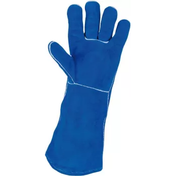 KS TOOLS Suvirinimo odinės pirštinės ilgos, XL (985.7040)