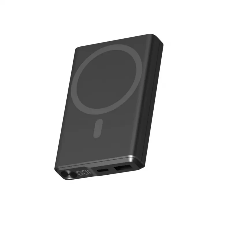 KSIX Magnetic Powerbank 10000 mAh 22.5W, juoda