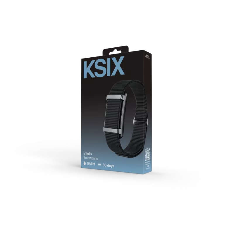 KSIX Smart Bracelet VITALIS, juoda