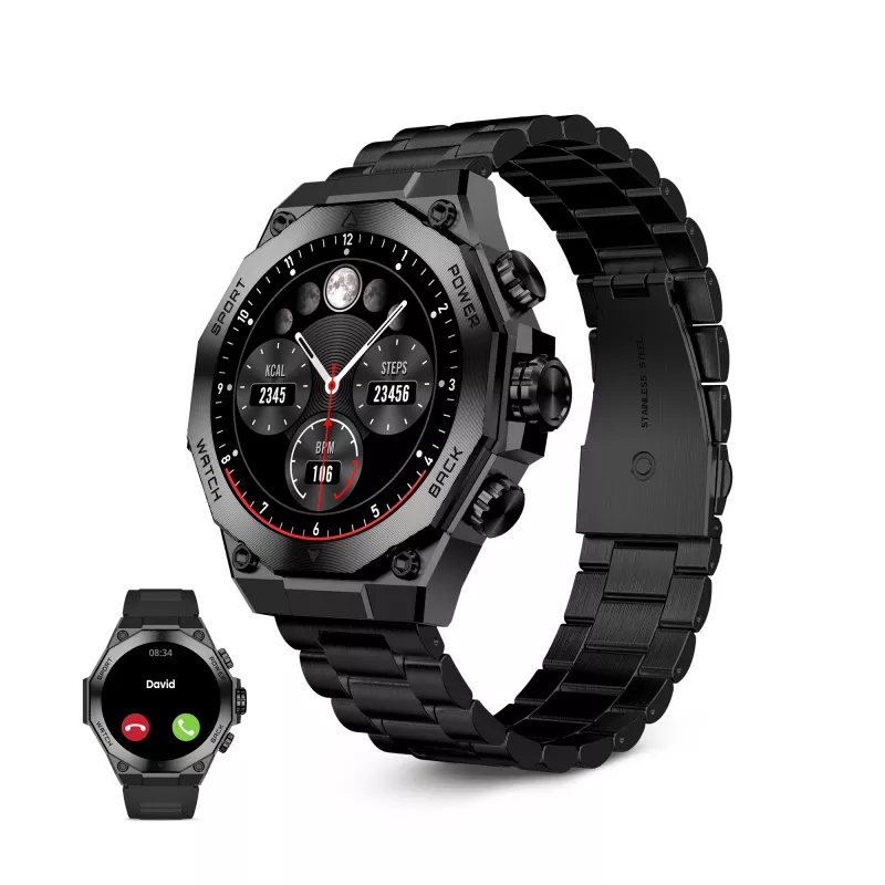 KSIX Smartwatch TITANIUM, juoda