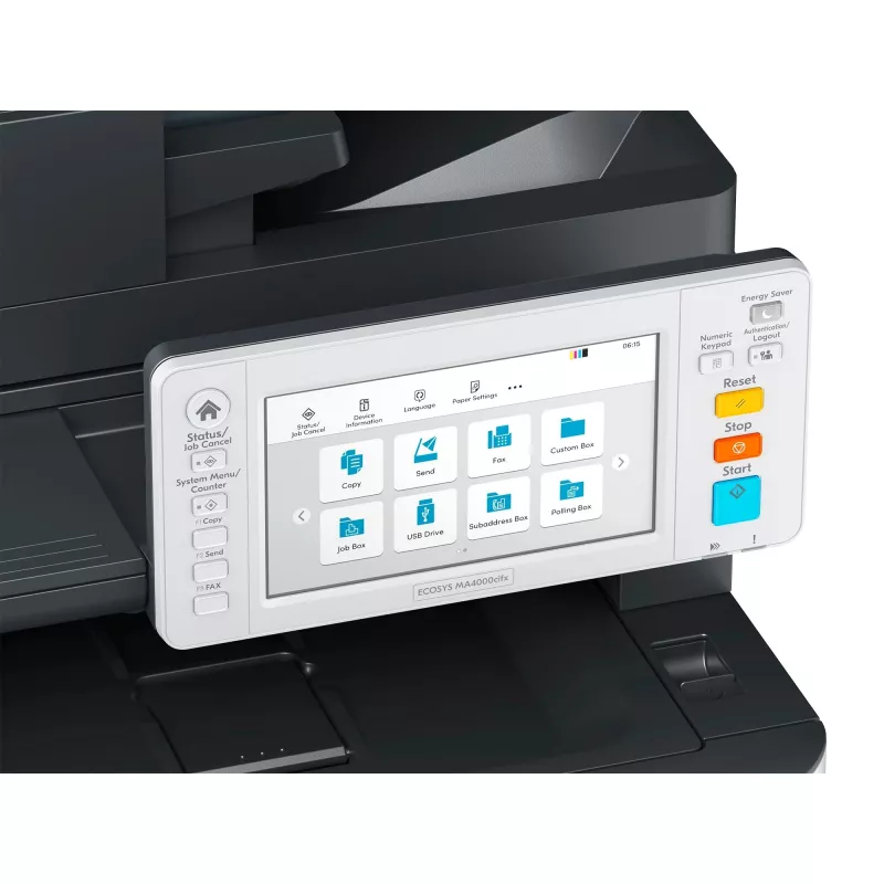 Kyocera ECOSYS MA4000CIFX/Plus A4 spalvotas lazerinis daugiafunkcis spausdintuvas (spausdinimas, kopijavimas, skenavimas, faksas) su 3 metų vietoje teikiama garantija