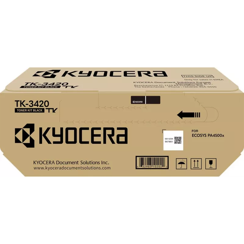 Kyocera Original TK-3420 Juodo tonero kasetė 15000 puslapių